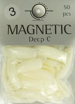 Magnetic Nail Tips Deep C  Maat 3 kunstnagels 50 stuks
