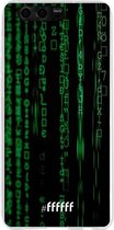 Honor 9 Hoesje Transparant TPU Case - Hacking The Matrix #ffffff