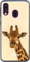 Samsung Galaxy A40 Hoesje Transparant TPU Case - Giraffe #ffffff