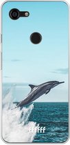 Google Pixel 3 XL Hoesje Transparant TPU Case - Dolphin #ffffff