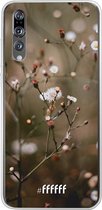 Huawei P20 Pro Hoesje Transparant TPU Case - Flower Buds #ffffff