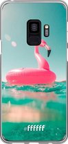 Samsung Galaxy S9 Hoesje Transparant TPU Case - Flamingo Floaty #ffffff