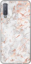 Samsung Galaxy A7 (2018) Hoesje Transparant TPU Case - Peachy Marble #ffffff