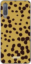 Samsung Galaxy A7 (2018) Hoesje Transparant TPU Case - Cheetah Print #ffffff