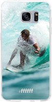 Samsung Galaxy S7 Hoesje Transparant TPU Case - Boy Surfing #ffffff