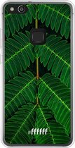 Huawei P10 Lite Hoesje Transparant TPU Case - Symmetric Plants #ffffff