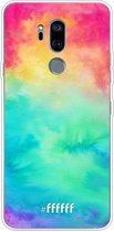 LG G7 ThinQ Hoesje Transparant TPU Case - Rainbow Tie Dye #ffffff