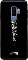 6F hoesje - geschikt voor Samsung Galaxy S9 Plus -  Transparant TPU Case - White flowers in the dark #ffffff