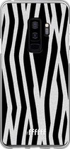 Samsung Galaxy S9 Plus Hoesje Transparant TPU Case - Zebra Print #ffffff