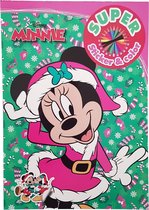 Disney Kerst Super Sticker & Color Kleurboek "Minnie"