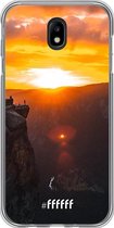 Samsung Galaxy J7 (2017) Hoesje Transparant TPU Case - Rock Formation Sunset #ffffff
