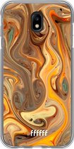 Samsung Galaxy J7 (2017) Hoesje Transparant TPU Case - Brownie Caramel #ffffff