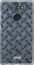 Nokia 8 Sirocco Hoesje Transparant TPU Case - Diamond Plate #ffffff