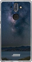 Nokia 8 Sirocco Hoesje Transparant TPU Case - Landscape Milky Way #ffffff