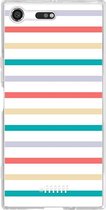 Sony Xperia XZ Premium Hoesje Transparant TPU Case - Pastel Tracks #ffffff
