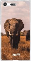 Sony Xperia XZ Premium Hoesje Transparant TPU Case - Elephants #ffffff