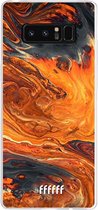 Samsung Galaxy Note 8 Hoesje Transparant TPU Case - Magma River #ffffff