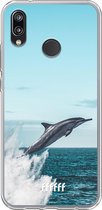 Huawei P20 Lite (2018) Hoesje Transparant TPU Case - Dolphin #ffffff
