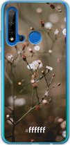 Huawei P20 Lite (2019) Hoesje Transparant TPU Case - Flower Buds #ffffff