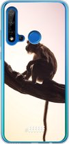 Huawei P20 Lite (2019) Hoesje Transparant TPU Case - Macaque #ffffff