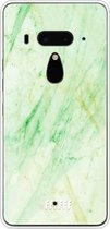 HTC U12+ Hoesje Transparant TPU Case - Pistachio Marble #ffffff