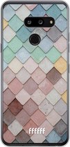 LG G8 ThinQ Hoesje Transparant TPU Case - Colour Tiles #ffffff