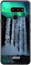 LG G8 ThinQ Hoesje Transparant TPU Case - Waterfall Polar Lights #ffffff