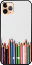 iPhone 11 Pro Max Hoesje TPU Case - Pencils #ffffff