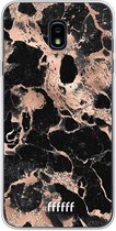 Samsung Galaxy J7 (2018) Hoesje Transparant TPU Case - Rose Gold Marble #ffffff