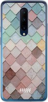 OnePlus 7 Pro Hoesje Transparant TPU Case - Colour Tiles #ffffff