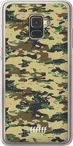 Samsung Galaxy A8 (2018) Hoesje Transparant TPU Case - Desert Camouflage #ffffff