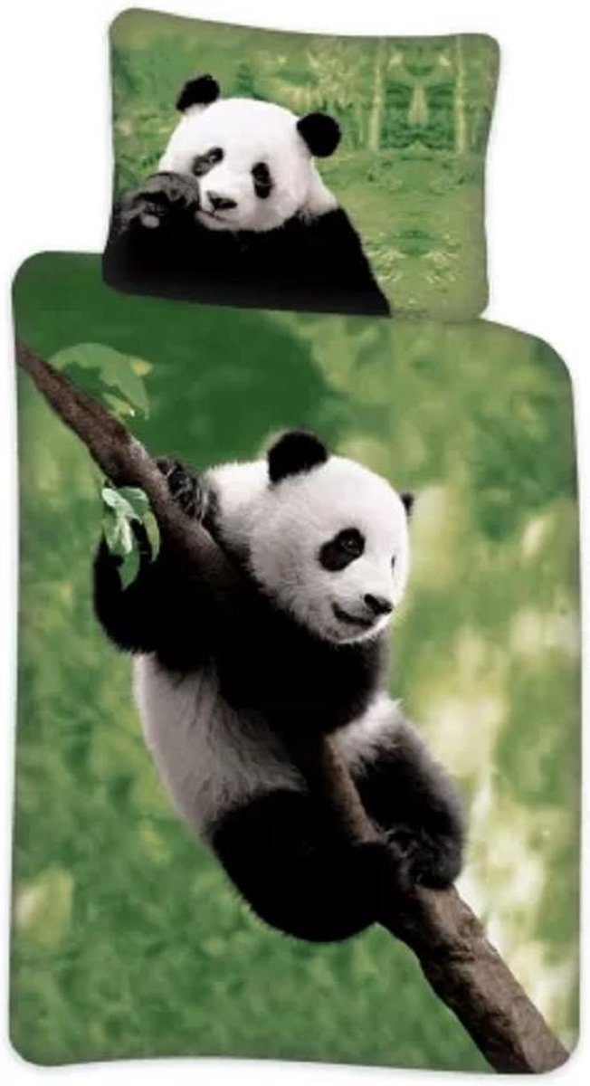 Ledikant dekbedovertrek Panda  100x140 cm