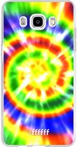 Samsung Galaxy J5 (2016) Hoesje Transparant TPU Case - Hippie Tie Dye #ffffff