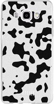Samsung Galaxy J5 (2016) Hoesje Transparant TPU Case - Dalmation Print #ffffff