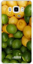 Samsung Galaxy J5 (2016) Hoesje Transparant TPU Case - Lemon & Lime #ffffff