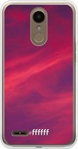 LG K10 (2018) Hoesje Transparant TPU Case - Red Skyline #ffffff