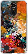 6F hoesje - geschikt voor LG K10 (2017) -  Transparant TPU Case - Colourful Palette #ffffff
