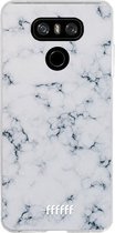 LG G6 Hoesje Transparant TPU Case - Classic Marble #ffffff