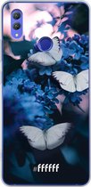 Honor Note 10 Hoesje Transparant TPU Case - Blooming Butterflies #ffffff