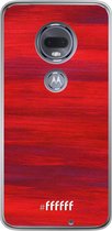 Motorola Moto G7 Hoesje Transparant TPU Case - Scarlet Canvas #ffffff