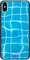 iPhone Xs Max Hoesje TPU Case - Blue Pool #ffffff