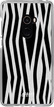 Xiaomi Mi Mix 2 Hoesje Transparant TPU Case - Zebra Print #ffffff