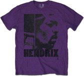 Jimi Hendrix Heren Tshirt -M- Let Me Die Paars