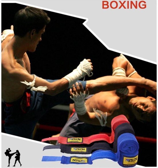 Muay Thai Bandage Straps - Rood - Hand en Pols Bescherming Boksen Sparren Thai Boxing - New Age Devi