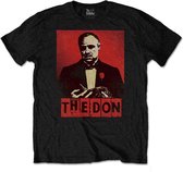 The Godfather Heren Tshirt -S- The Don Zwart