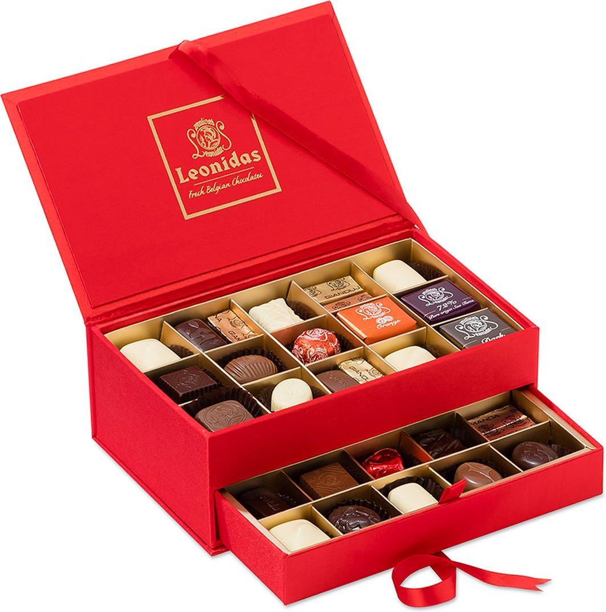 Chocolat cadeau | Boîte à bijoux Leonidas | Avec 30 Bonbons Leonidas |  bol.com