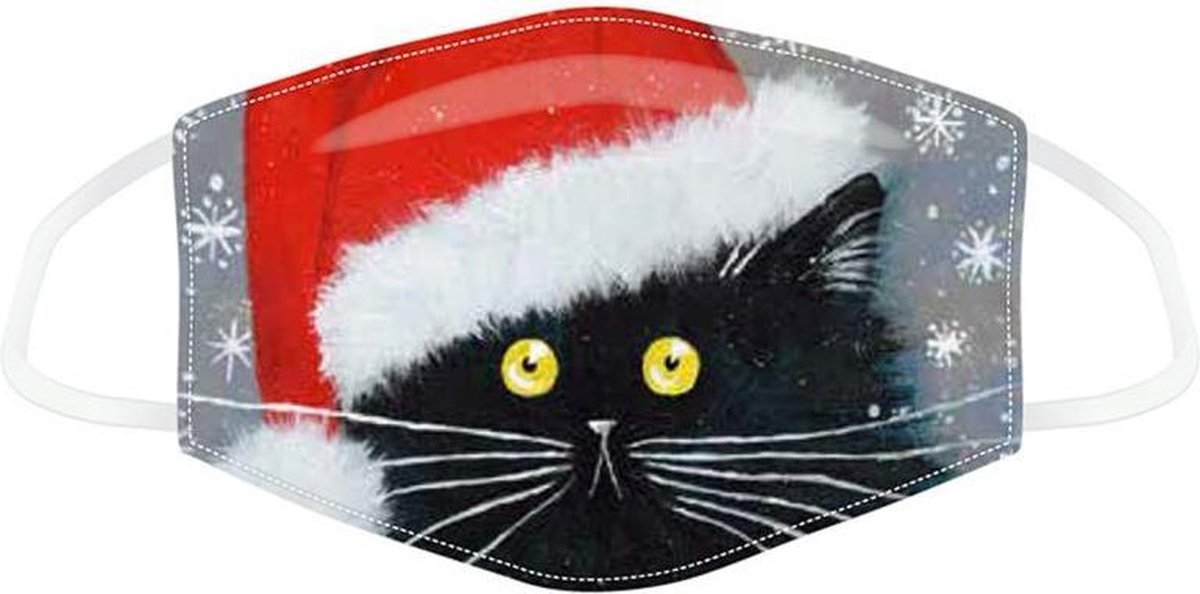 kerst mondkapje - kerst masker - kerst mondmasker - kerst - kerstmondkapje - kerst kat mondkapje - wasbaar mondkapje - kerst mondmasker - kerst cadeau - kerst kapje - mondkapje - christmas mask - mask - kap - mondmasker kerst