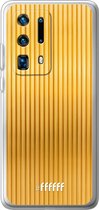 Huawei P40 Pro+ Hoesje Transparant TPU Case - Bold Gold #ffffff