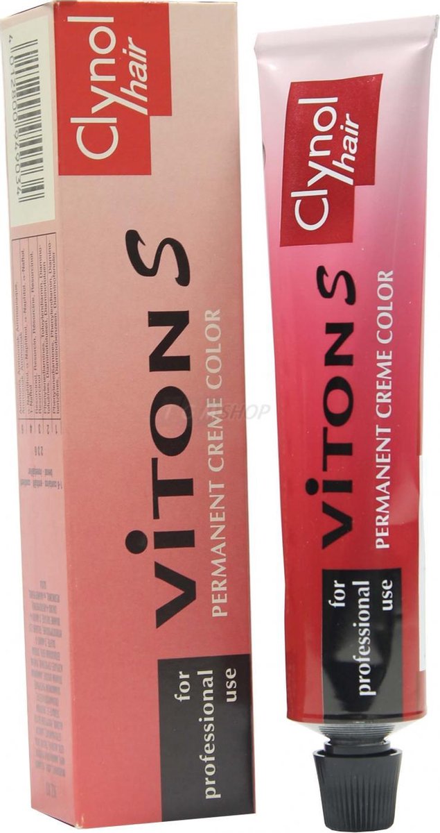 Clynol Viton S ICC Permanent Hair Color Coloration Cream 60ml - Misc. nuances - # ICC 72 Medium Ash Blonde