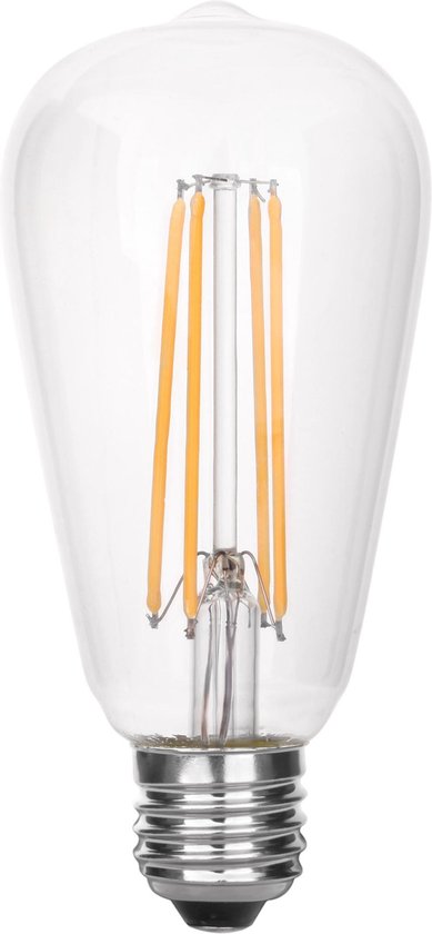 Conserveermiddel beloning Ampère Qaledo - Edison LED lamp - 2 watt Warm - Helder | bol.com